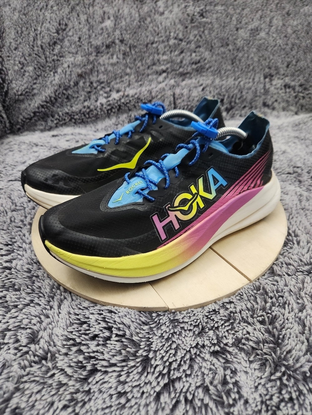 Hoka Rocket X 2 Running Racing Shoes Carbon Plate Women's Size 7.5 - Picture 4 of 9